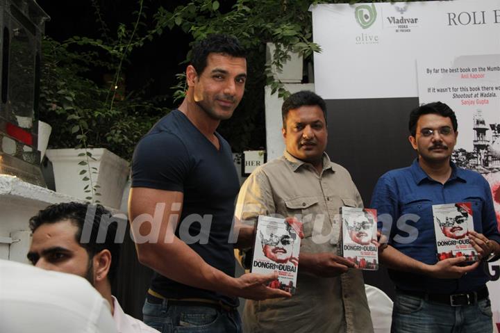 John Abraham & Sanjay Gupta launch book Dongri to Dubai by Hussain Zaidi