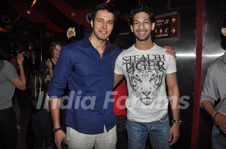 Angad Bedi and Rajneesh Duggal at Premiere of movie 'The Forest'