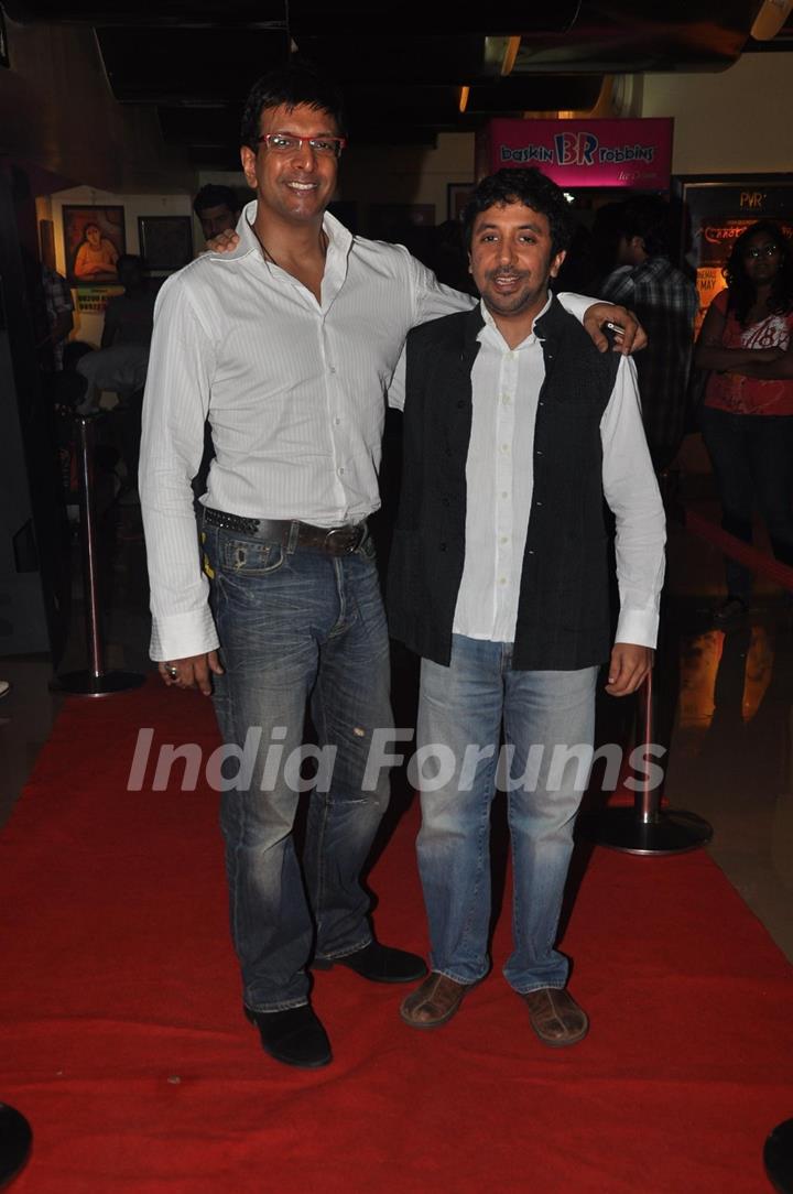 Javed Jaffrey and Ashvin Kumar at Premiere of movie 'The Forest'