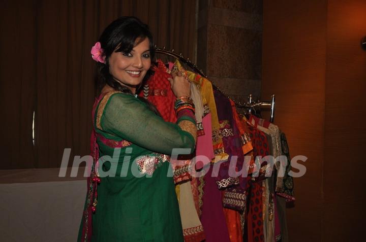 Deepshika at the new collection unveiling of designer Anita More