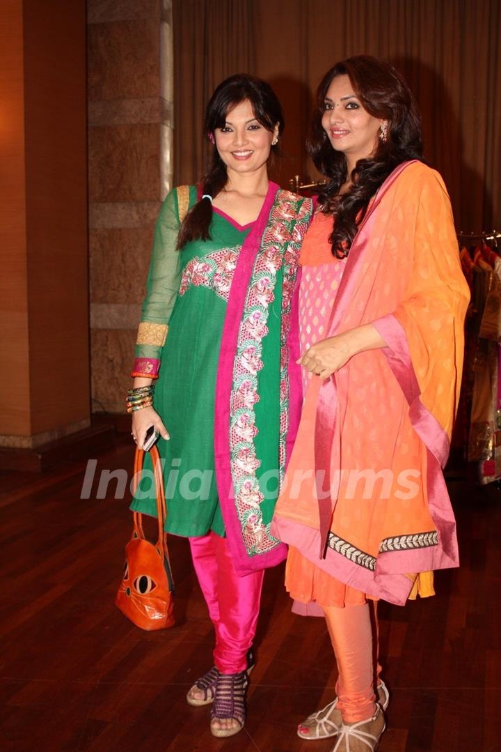 Deepshika and Anita More at the new collection unveiling of designer Anita More
