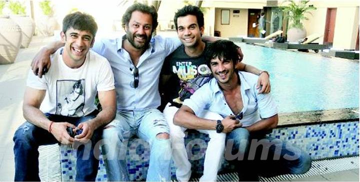 Sushant Singh Rajput, Abhishek Kapoor, Amit Sadh, Raj Kumar Yadav At The First Press Conference Of Kai Po Che