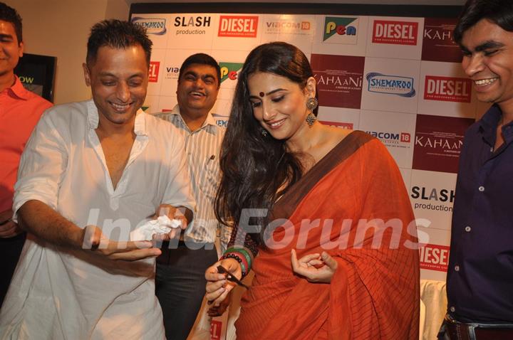 Sujoy Ghosh and Vidya Balan at Kahaani DVD launch