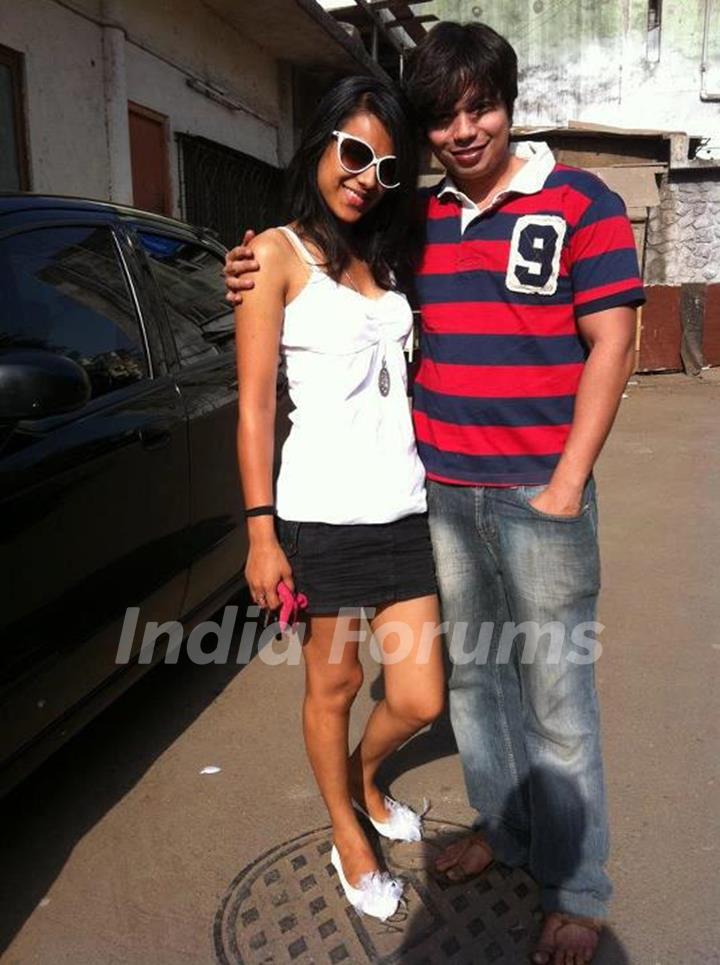 Nia Sharma with co star Gaurav Kumar