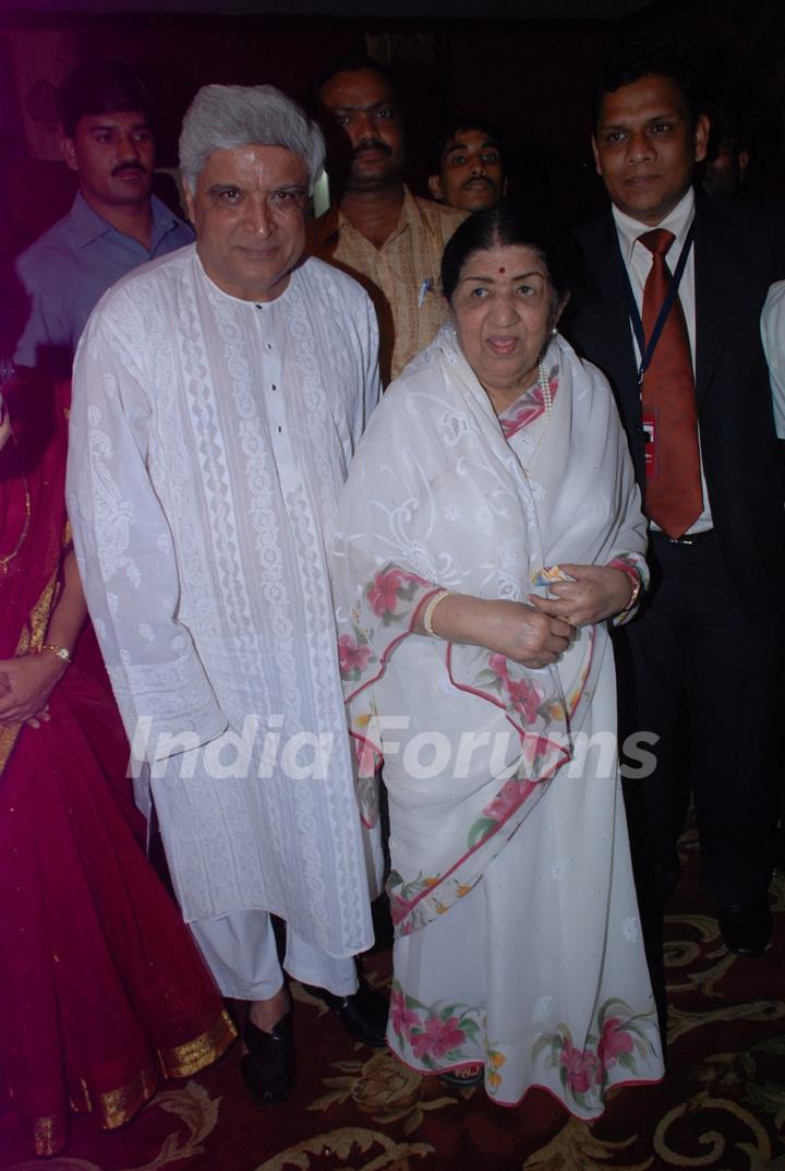 Lata Mangeshkar during the Javed Akhtar's Bestselling Book 'Tarkash' Launched in Marathi