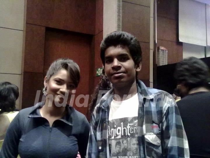 Ankita Lokhande With A Fan In Kolkata