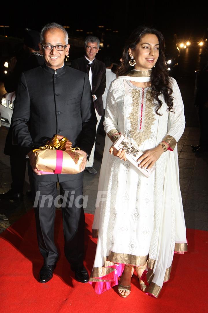 Juhi Chawla with husband Jai Mehta at Karan Johar's 40th Birthday Party