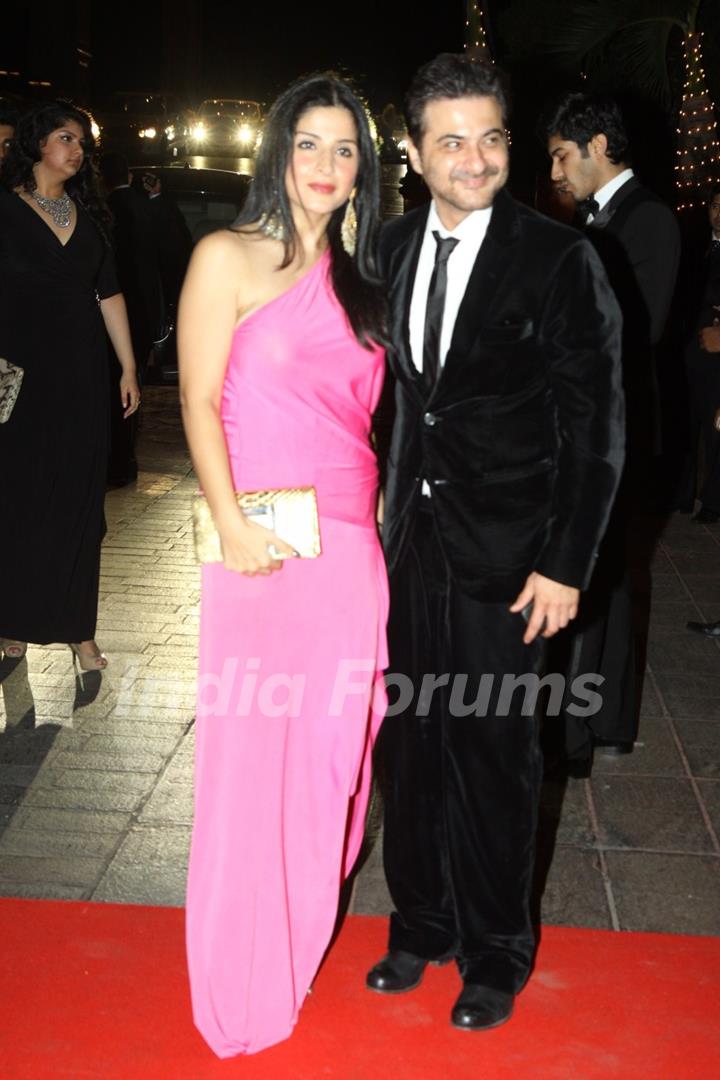 Sanjay Kapoor with wife`Maheep at Karan Johar's 40th Birthday Party