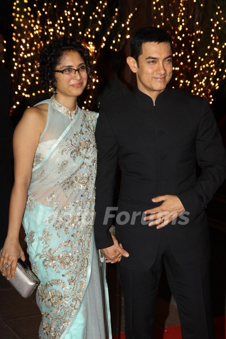 Aamir Khan with wife Kiran Rao at Karan Johar's 40th Birthday Party