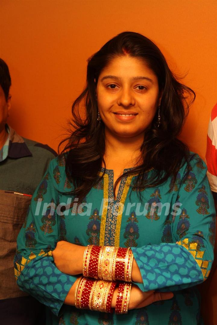 Sunidhi Chauhan during the song recording for Mukesh Chaudhry’s Film Saali Khushi