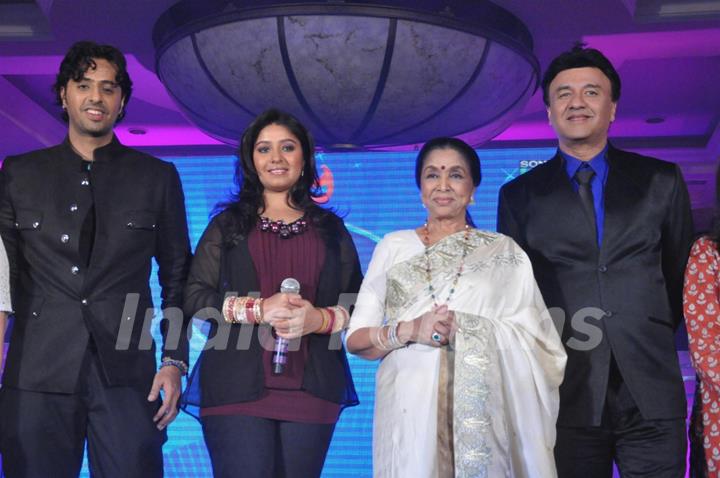Salim Merchant, Sunidhi Chauhan, Asha Bhosle & Anu Malik at Launch of sixth season of Indian Idol