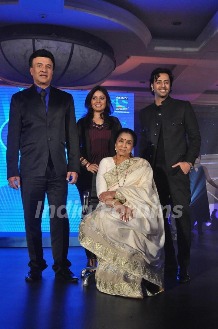 Anu Malik, Sunidhi, Salim Merchant & Asha Bhosle at Launch of Sony's sixth season of Indian Idol