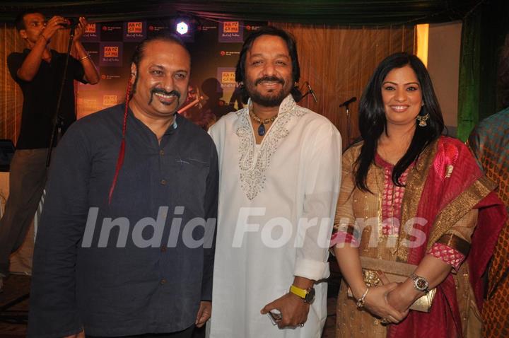 Lesle Lewis, Roop Kumar Rathod and Richa Sharma at Eternal Winds World Fusion Album launch