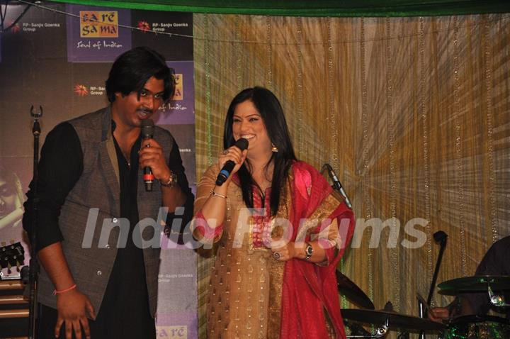 Paras Nath and Richa Sharma at Eternal Winds World Fusion Album launch