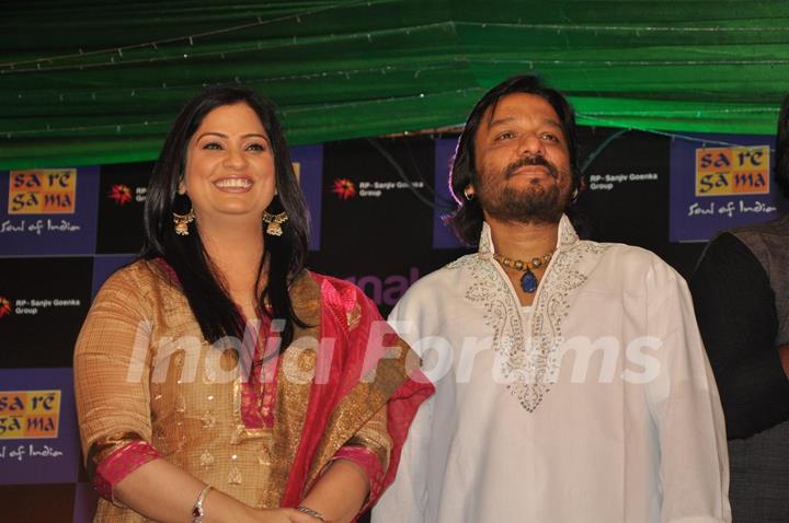 Richa Sharma and Roop Kumar Rathod at Eternal Winds World Fusion Album launch