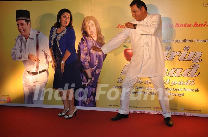 Farah Khan and Boman Irani at First look launch of film Shirin Farhad Ki To Nikal Padi