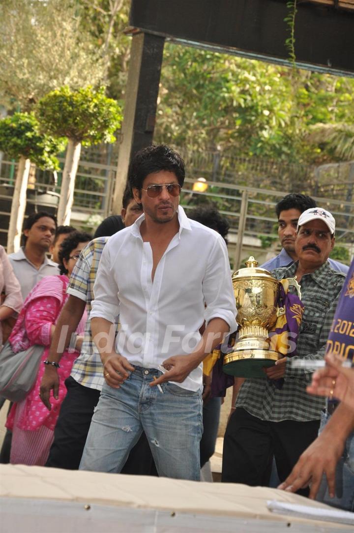 Shah Rukh Khan's press conference after KKR's victory in Indian Premiere League T20 at the IPL Season 5