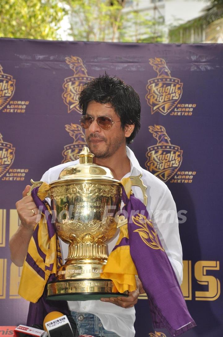 Shah Rukh Khan's press conference after KKR's victory in Indian Premiere League T20 at the IPL Season 5