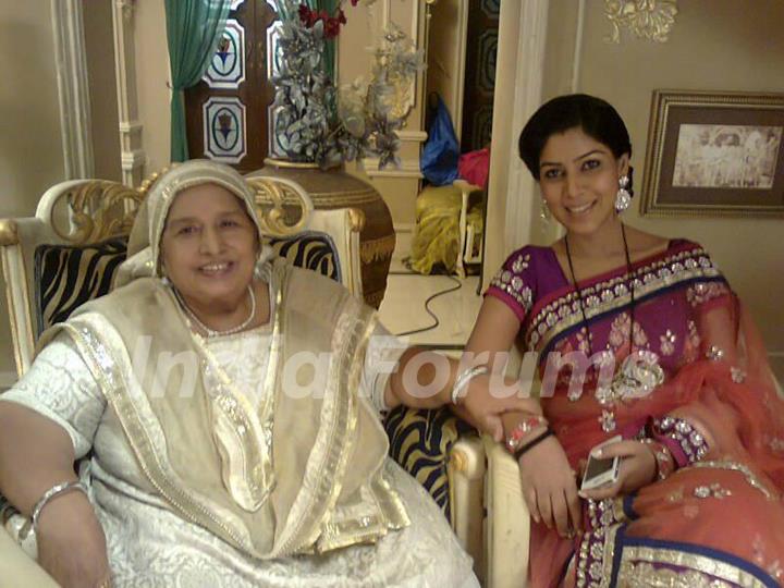 Priya with dadi