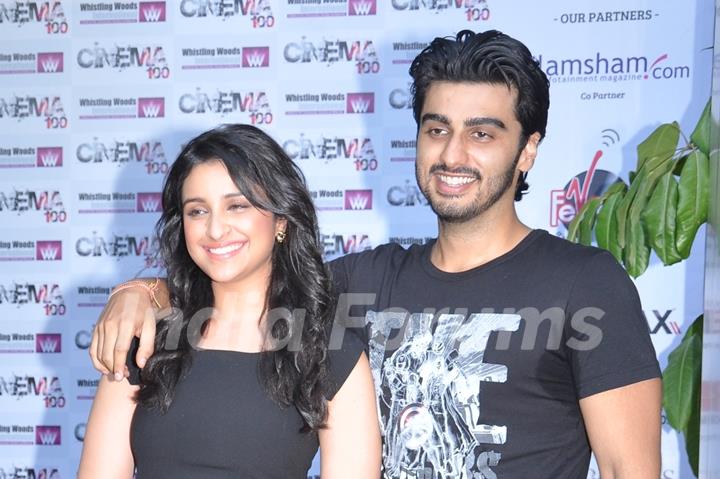 Parineeti Chopra and Arjun Kapoor celebrate 100 years of Cinema at Whistling Woods International. .