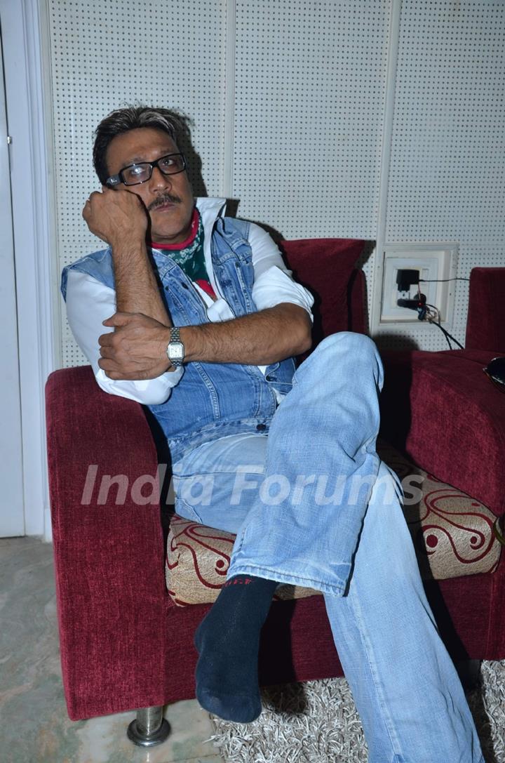 Bollywood actor Jackie Shroff promotes film 'Life Is Good' with Anant Mahadevan at MHADA. .