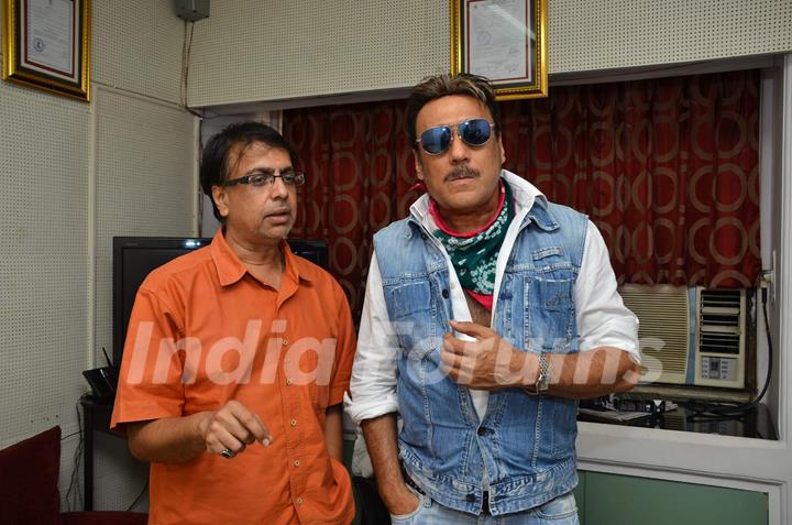 Bollywood actor Jackie Shroff promotes film 'Life Is Good' with Anant Mahadevan at MHADA. .