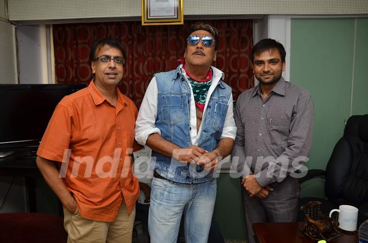 Bollywood actor Jackie Shroff promotes film 'Life Is Good' with Anant Mahadevan at MHADA. .