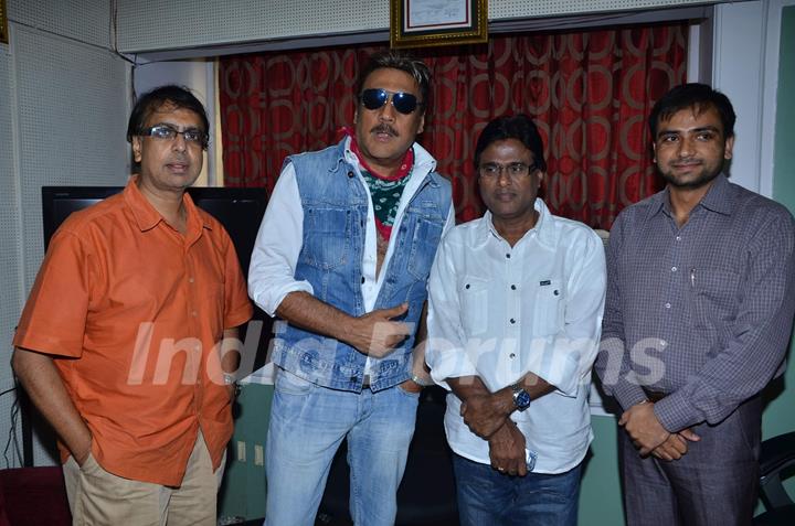 Bollywood actor Jackie Shroff promotes film 'Life Is Good' with Anant Mahadevan at MHADA. .