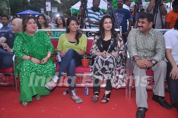 Bollywood celebrities Poonam Dhillon and Dolly Bindra at world environment day celebrations in Mumbai. .