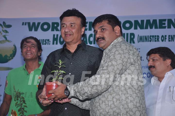 Bollywood singer Anu Malik at world environment day celebrations in Mumbai. .