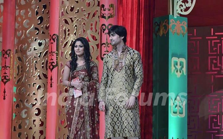 Harshad Chopra and Hina Khan