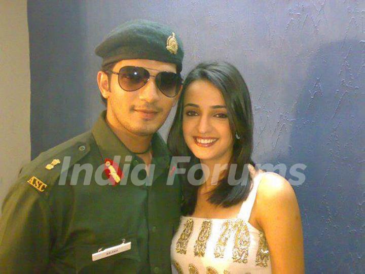 Sanaya Irani on the sets of Left Right Left