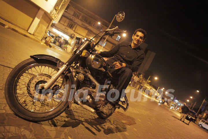 Siddhant Karnick on bike