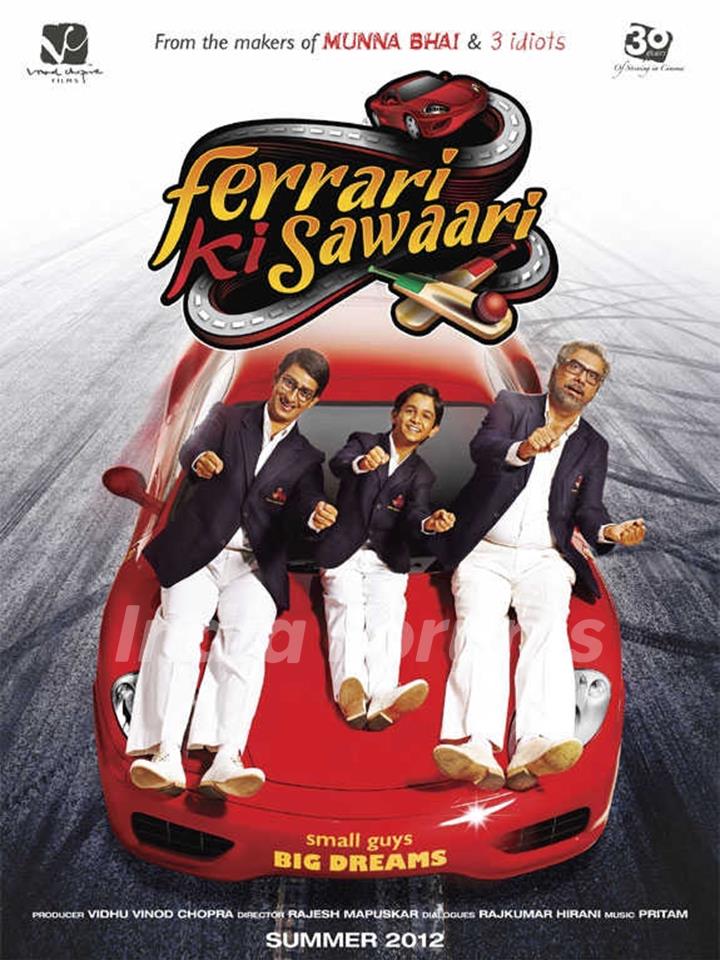 Sharman Joshi, Ritvik Sahore and Boman Irani in Ferrari Ki Sawaari