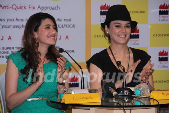 Pooja Makhija and Preity Zinta at crossword for book launch eat.delete