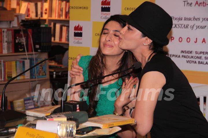 Pooja Makhija and Preity Zinta at crossword for book launch eat.delete