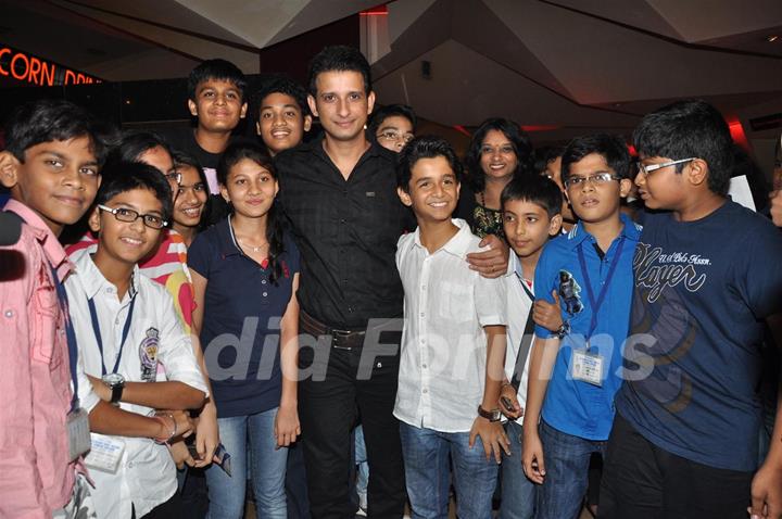 Sharman Joshi and Ritwik Sahore at Film Ferrari Ki Sawaari Kids Special Screening