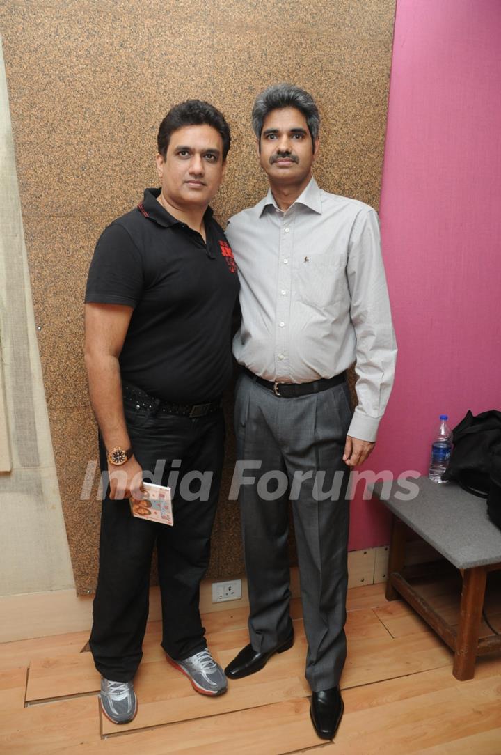 Daboo Malik and Producer Pramod Sharma at Launch of the Audio of Film 3 Bachelors