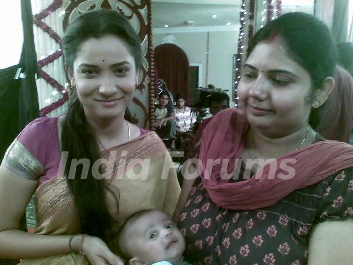 Ankita Lokhande On The Set