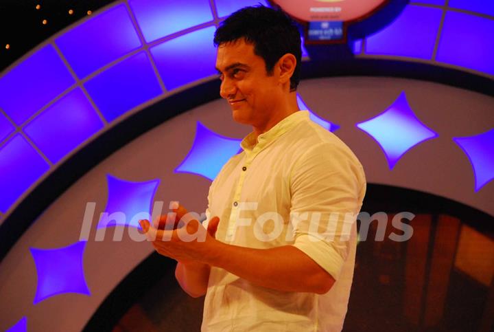 Aamir Khan at ABP Majha Sanman Puraskar