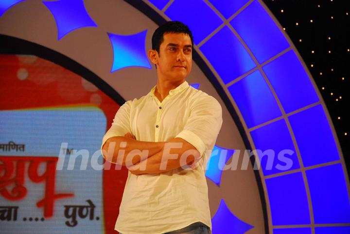 Aamir Khan at ABP Majha Sanman Puraskar