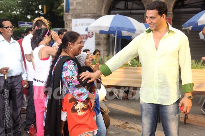 Akshay Kumar while shooting for a song for OMG! Oh My God