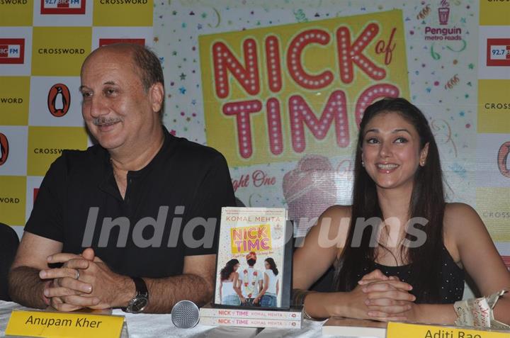 Anupam Kher and Aditi Rao Hydari at book launch of Komal Mehta