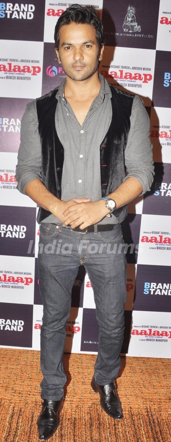 Amit Purohit at the music launch of Shankaracharya Arts Pvt. Ltd.'s  Aalaap directed by Manish Manikpuri