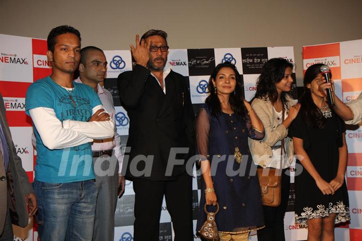 Anand Shukla, Jackie Shroff, Sunita Chhaya & Ankita Shrivastava at Launch of 'Life's Good' promo