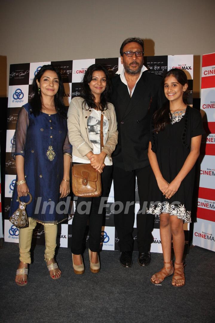 Jackie Shroff, Sunita Chhaya, Ankita Shrivastava, Ananya Vij at Launch of 'Life's Good' promo