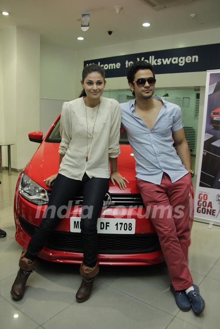 Kunal Khemu and Pooja Gupta promoting Movie Go Goa Gone