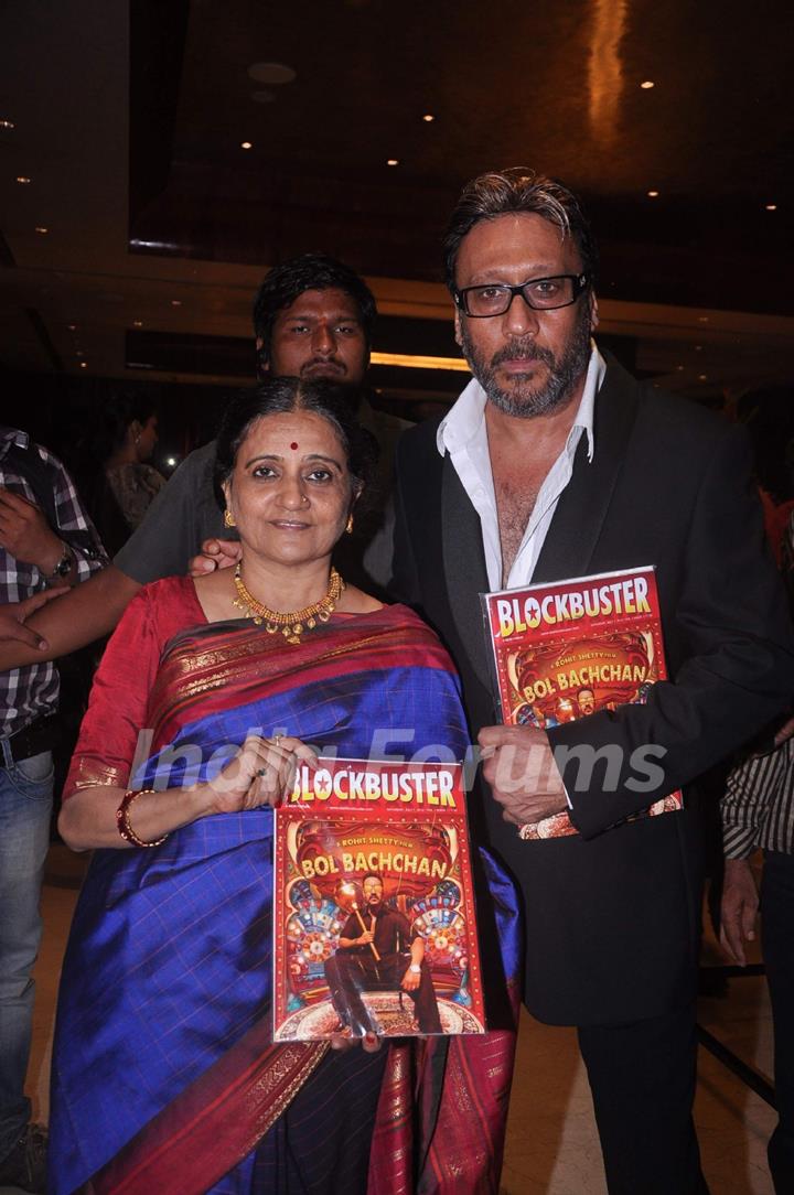 Bollywood actor Jackie Shroff at Blockbuster magazine launch in Novotel, Mumbai. .