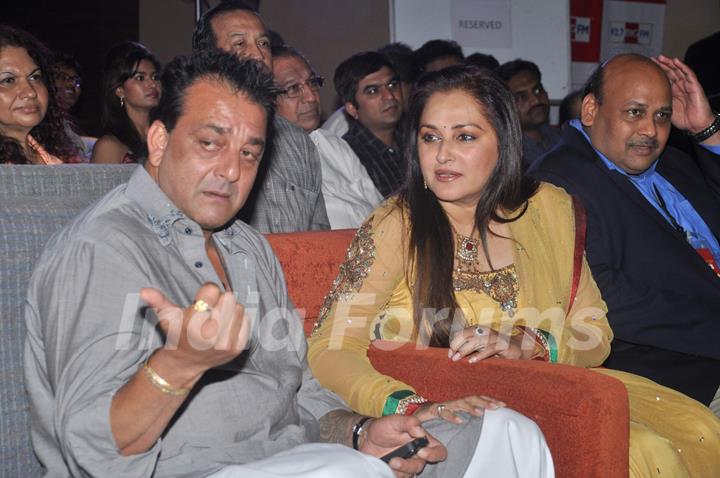 Bollywood actors Sanjay Dutt and Jaya Prada at Blockbuster magazine launch in Novotel, Mumbai. .