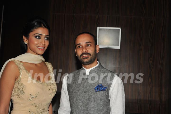 Shriya Saran and Rahul Aggarwal at Launch of T P Aggarwal's trade magazine 'Blockbuster'